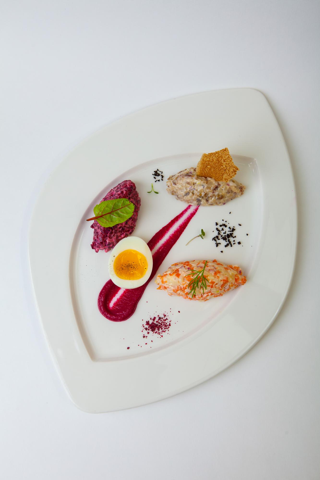 Sample plated course meal